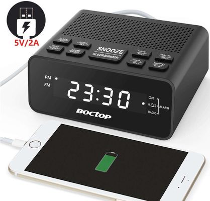 TF Card Portable Clock Radio With 2.4 Inch 320X240 Pixels LCD Display