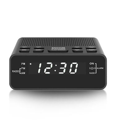 Digital Portable Clock Radio USB Rechargeable With Snooze Alarm Functions