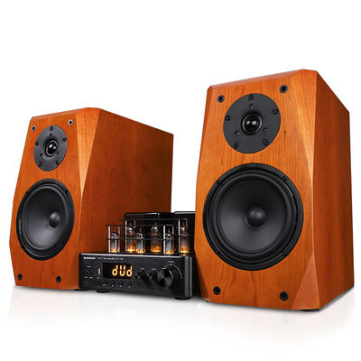 Wood Color 2 Way Passive Bookshelf Speaker For Home Audio System