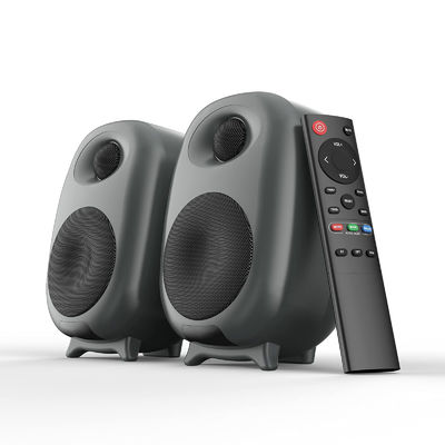 Black Bluetooth Bookshelf Speakers Romote Control CE FCC Certification