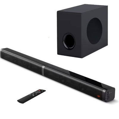 Wireless Bluetooth V5.0 Plastic Soundbar with 100W PMPO and TWO-WAY Audio Crossover