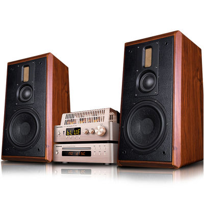 40W Density Sheet Audio Crossover Bluetooth Bookshelf Speakers with Modern Design