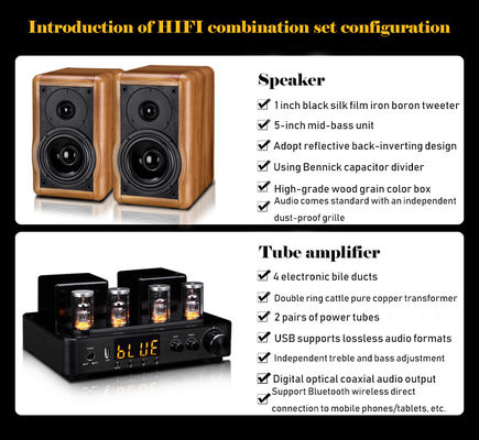 30W Bookshelf Speaker in Wood Cabinet for Exceptional Sound Performance