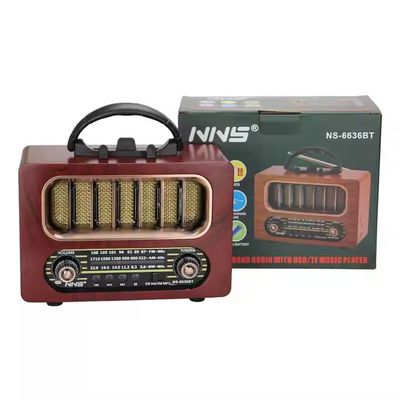 Rechargeable Battery Pack Portable Radio Player for FM/MW/SW 3 Band Listening on the Go