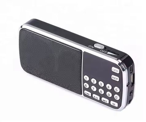 USB/TF Slot Portable Radio Player with FM/MW/SW 3 Band and Built-In Speaker