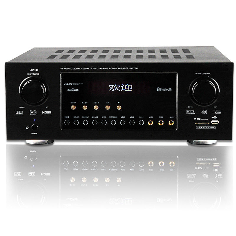 OEM Bluetooth Audio Amplifier , 4K High Power Wireless AV Amplifier 5.1 Channel