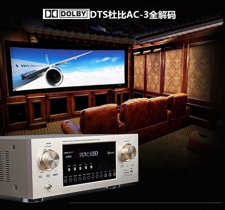 4K High Power Bluetooth Audio Amplifier Receiver Wireless USB Interface