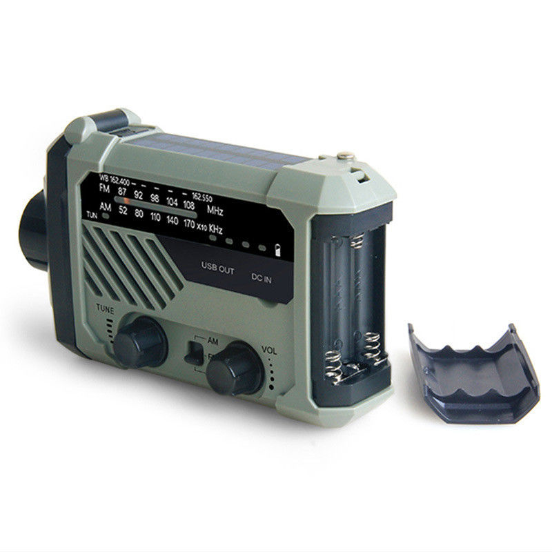 Solar Panel Powered Waterproof Emergency Radio Hand Cranked Multifunctional