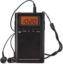 Outdoor Digital AM FM Pocket Radio Portable With Rechargeable Battery
