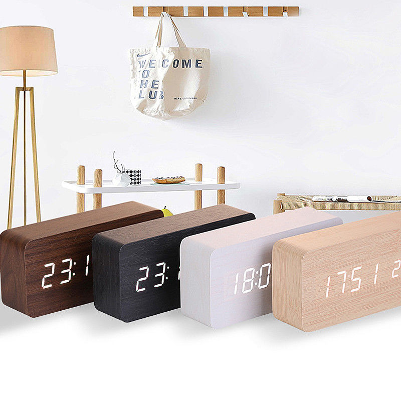 Smart Mini FM Portable Clock Radio With LED Light Bluetooth Speaker