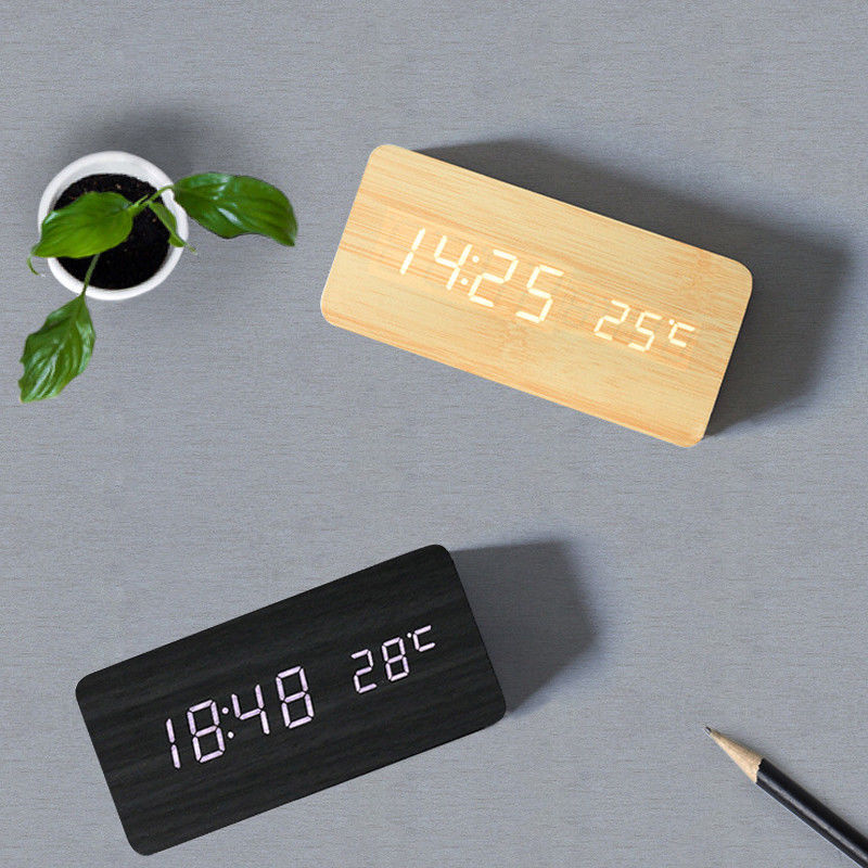 Smart Mini FM Portable Clock Radio With LED Light Bluetooth Speaker