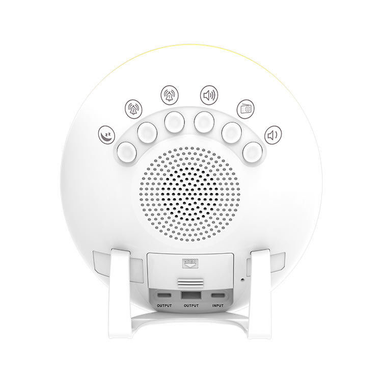 Cute Oval Portable Alarm Clock Radio Touch Sensing Multi Color