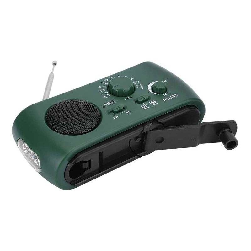 AM FM Internet Emergency Lantern Radio , Solar Powered Portable Radio Rechargeable