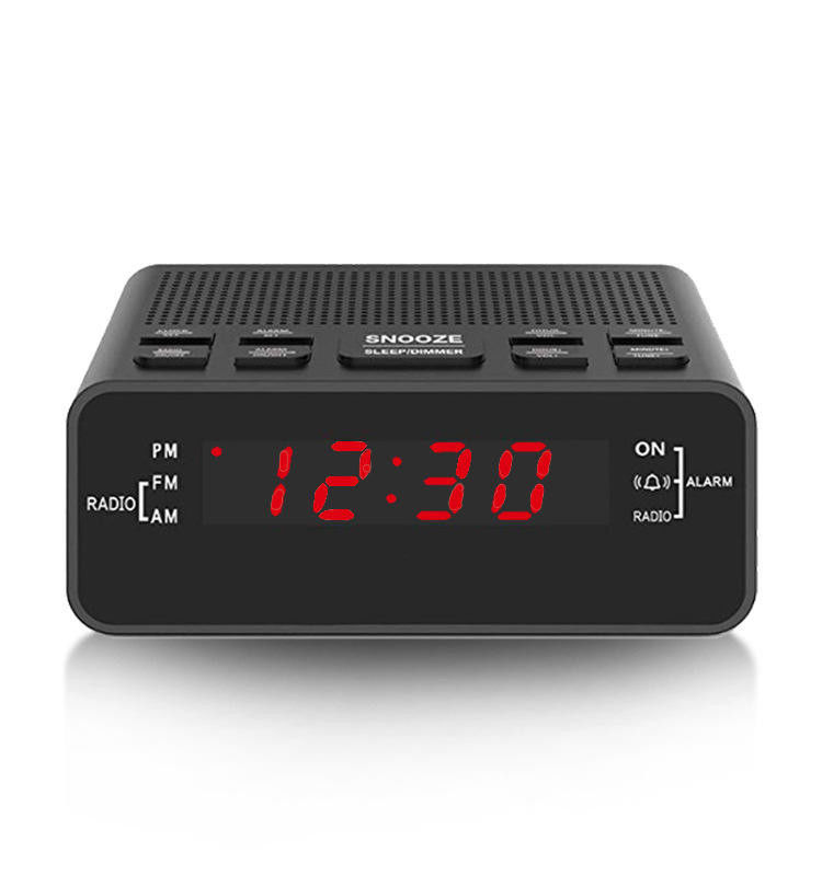 TF Card Portable Clock Radio With 2.4 Inch 320X240 Pixels LCD Display