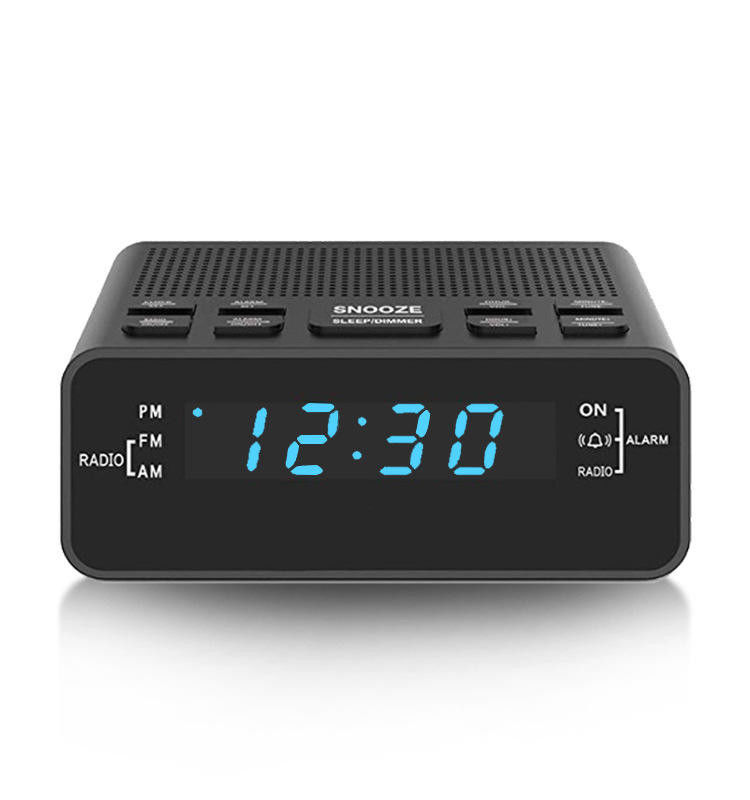 TF Card Portable Clock Radio With 2.4 Inch 320X240 Pixels LCD Display