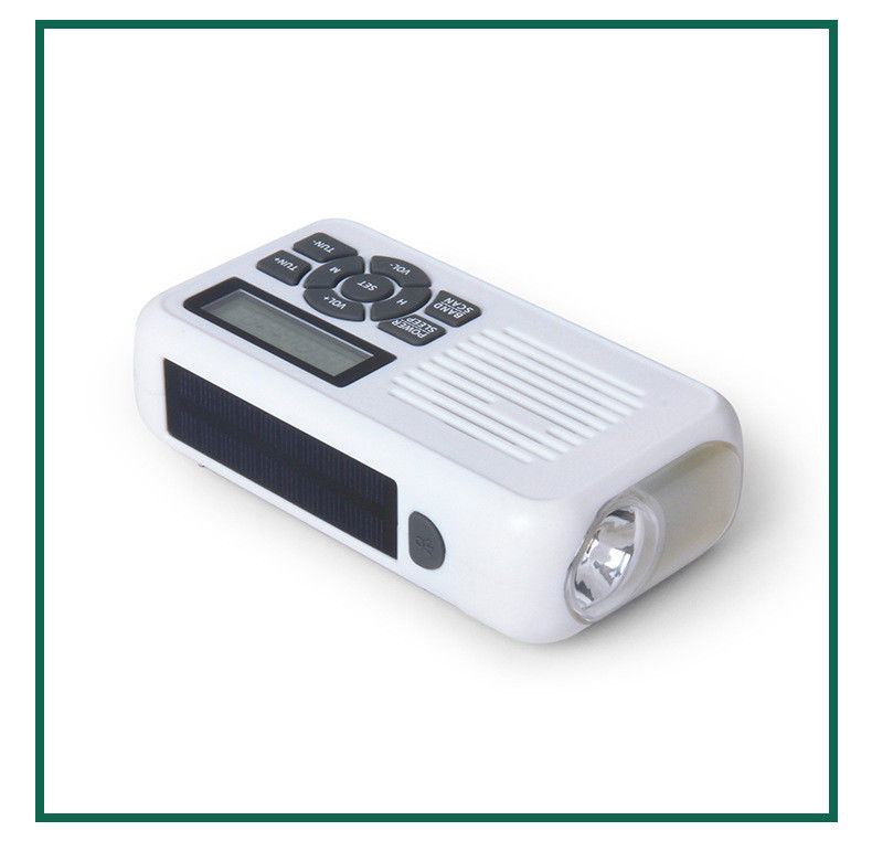 Portable Hand Cranked Emergency Radio Solar Powered For Disaster Prevention