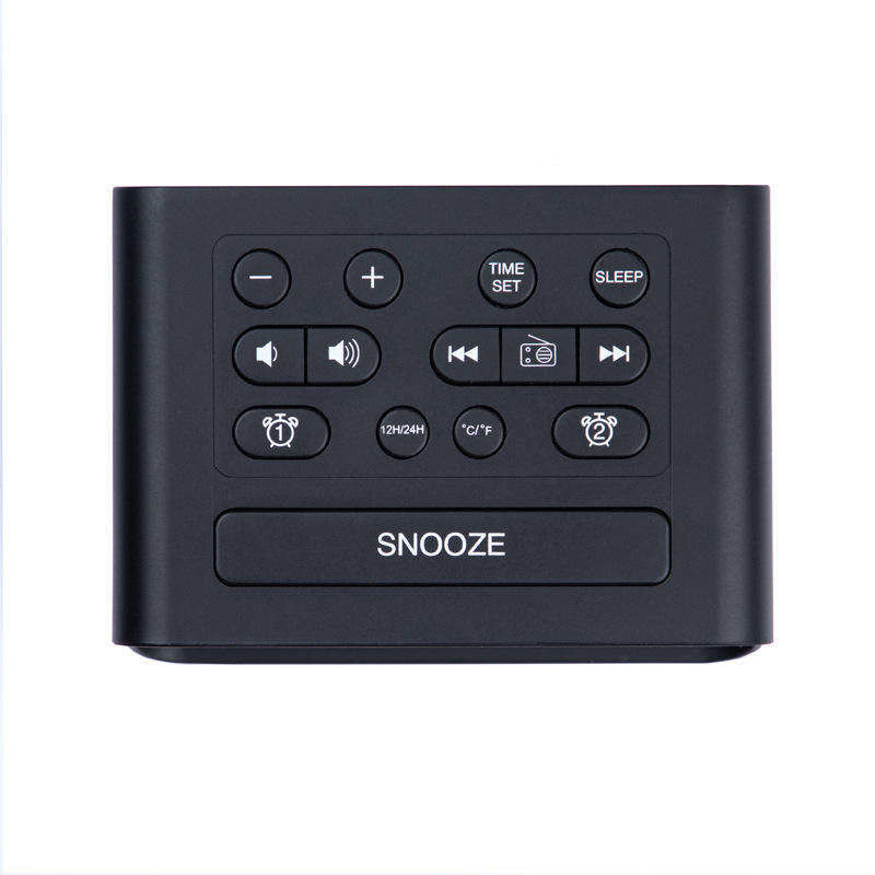 Telescopic Antenna LED Alarm Clock Radio ABS Plastic Material For Indoor