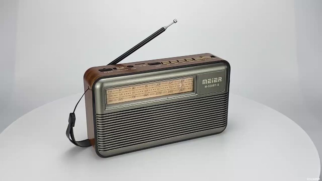 Vintage USB Waterproof Emergency Radio Rechargeable With LED Light Power Bank