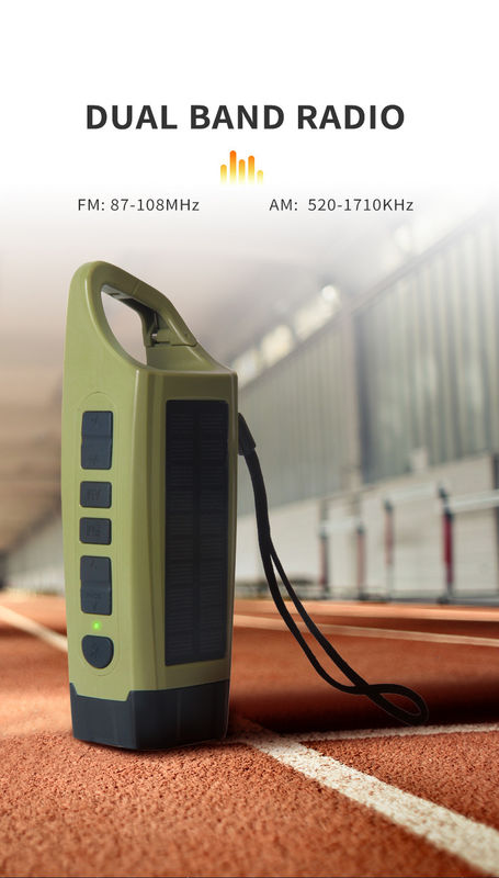 Rechargeable Waterproof Emergency Radio Short Wave Solar Powered