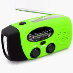 FM Emergency Portable Radio Hand Crank 1000mAH Self Powered With LED Flashlight