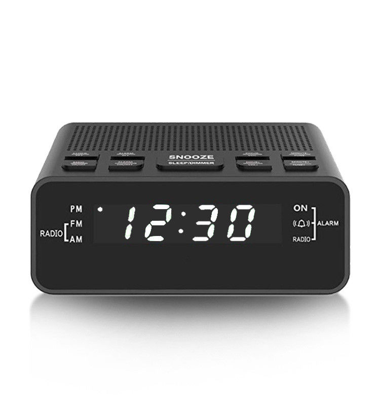 Digital Portable Clock Radio USB Rechargeable With Snooze Alarm Functions