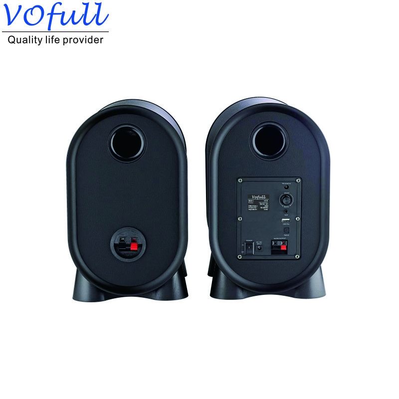 Multimedia Active Bookshelf Speakers With LED Display Multifunctional