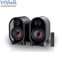 Multimedia Active Bookshelf Speakers With LED Display Multifunctional