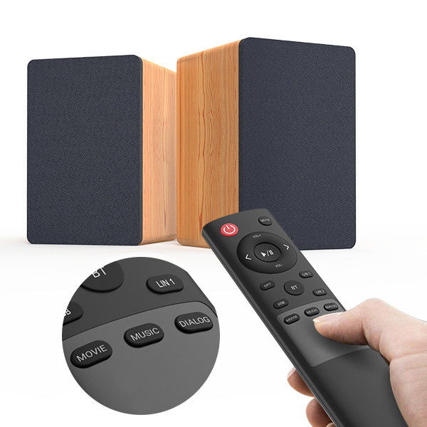 Hifi Active Bookshelf Speaker Wireless Portable Classic Wood Finish Style