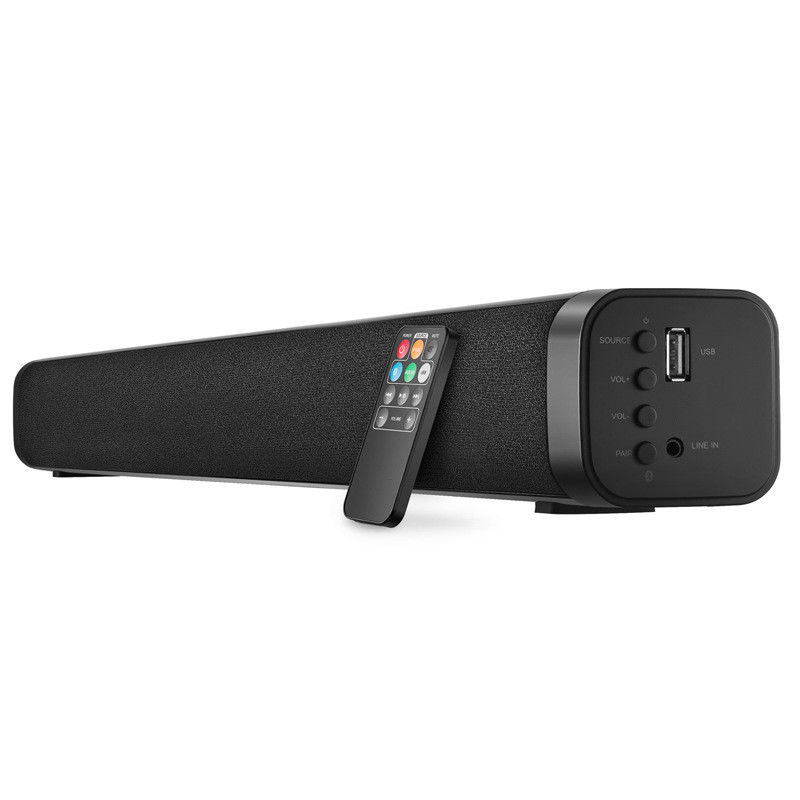 Vofull TV Soundbar 20W 5.0 Speakers Wireless Sound Bar 3D Stereo Subwoofers with Remote Control
