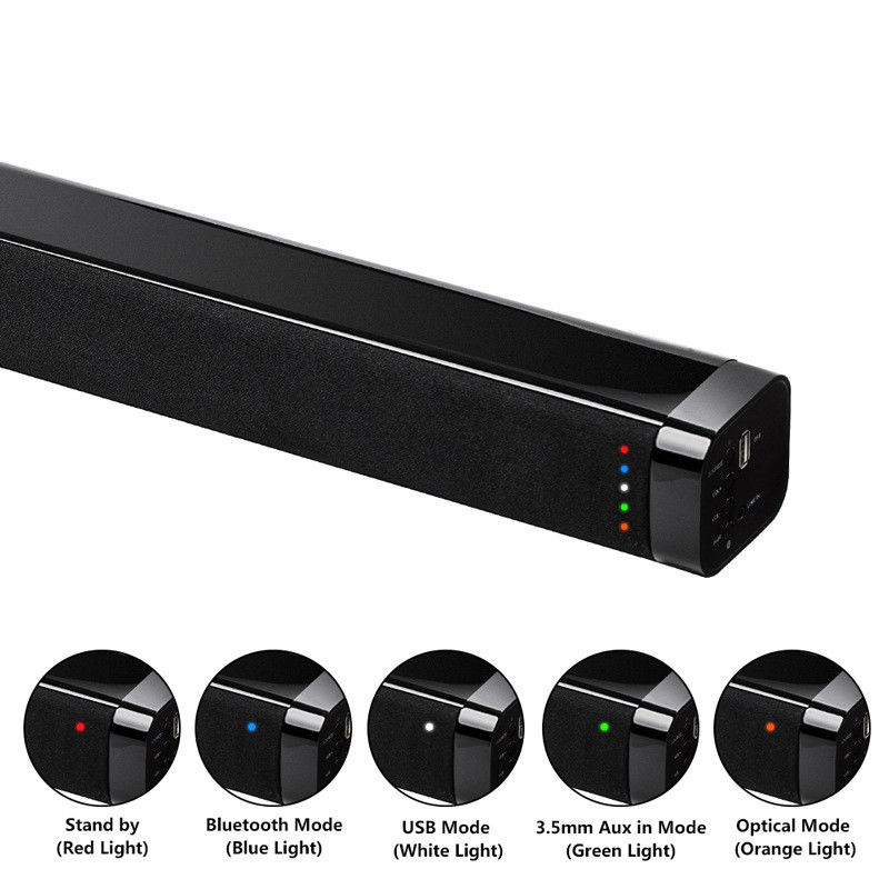 Vofull TV Soundbar 20W 5.0 Speakers Wireless Sound Bar 3D Stereo Subwoofers with Remote Control