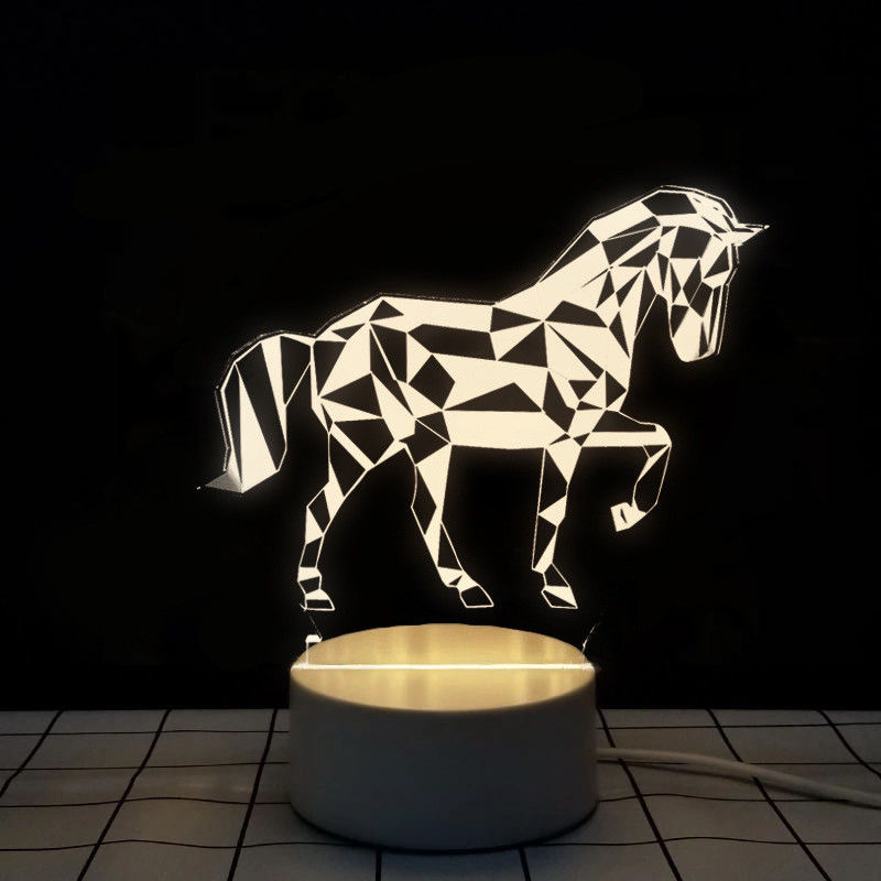 Colorful Illusion Mood 3D LED Lights 7 Colors Changing For Children Kids