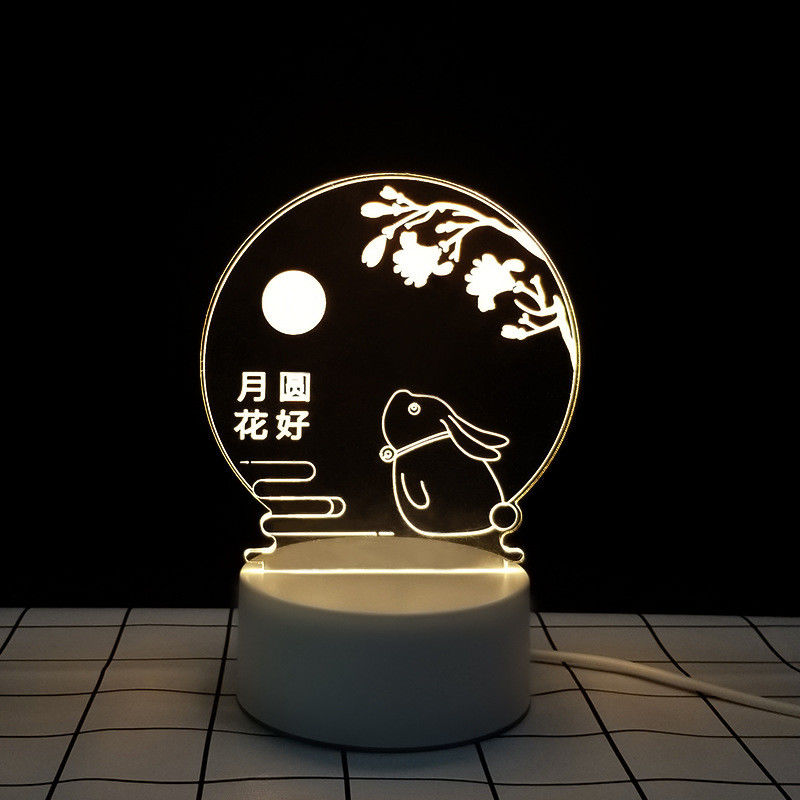 Colorful Illusion Mood 3D LED Lights 7 Colors Changing For Children Kids
