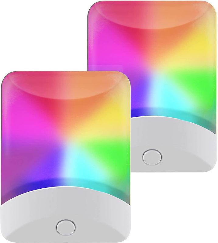 Warm White Plug In Wall Night Lights For Bedroom Bathroom Hallway Stairs