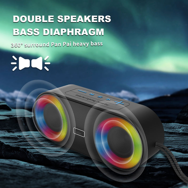 DC 5 Volt IPX7 Waterproof Bluetooth Floating Speaker Black 10m Transmission