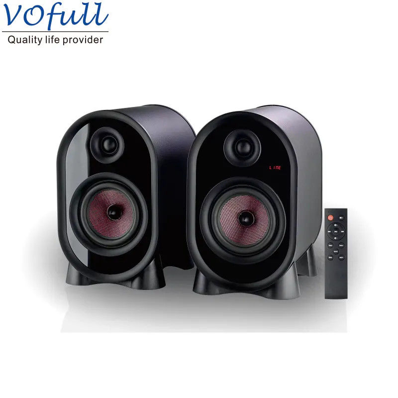 Desktop Wireless Subwoofer Speakers , Active Bookshelf Speaker 85dB Sensitivity