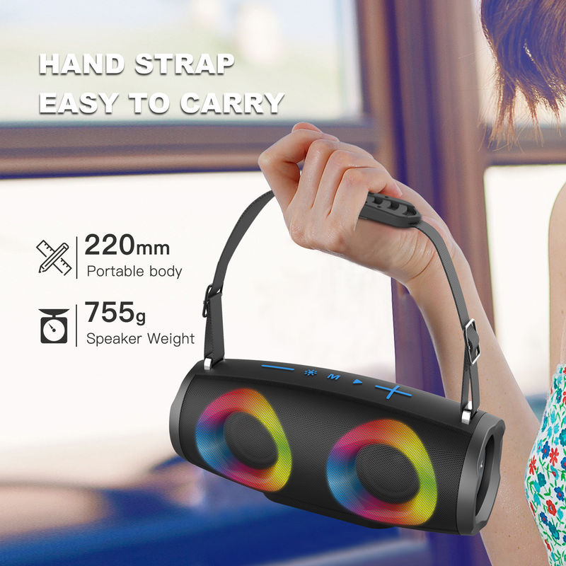 RGB Battery Powered Wireless Portable Bluetooth Speakers With Aux Input TF Card