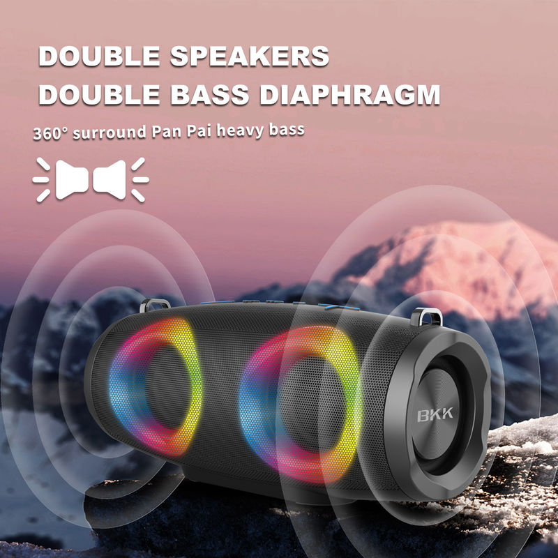 RGB Battery Powered Wireless Portable Bluetooth Speakers With Aux Input TF Card