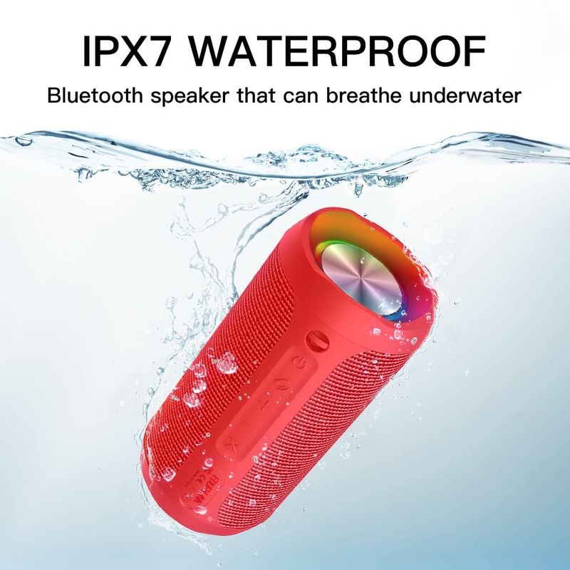3600mAh Waterproof Bluetooth Speaker , Wireless Portable Speaker For Beach Pool