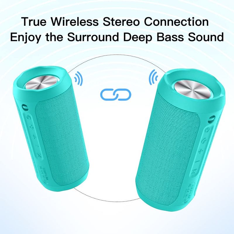 Small Bluetooth Waterproof Speaker Multipurpose With 3600mAh Battery