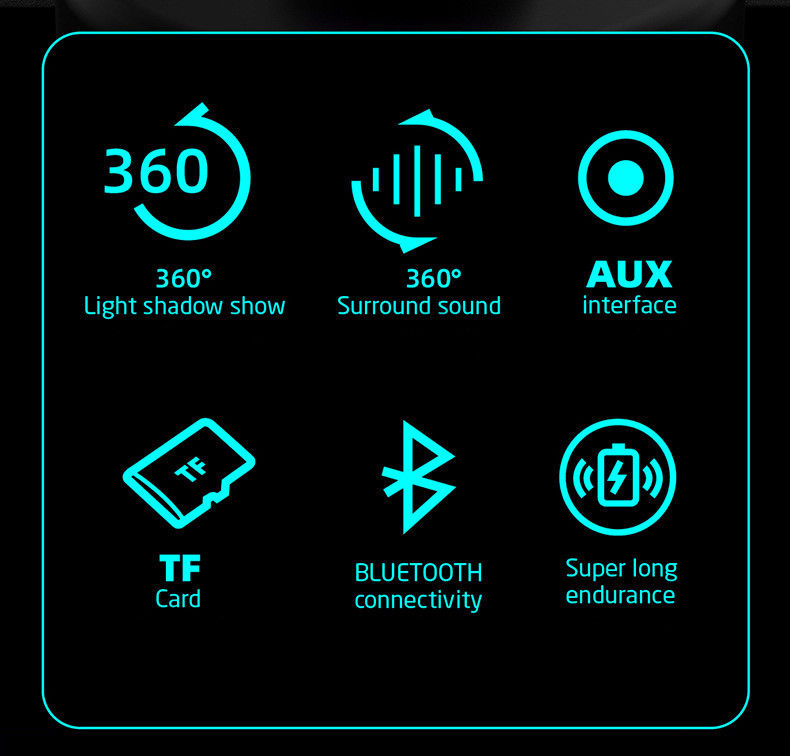 Wireless Outdoor Bluetooth Speakers Battery Powered 1500mAh Rechargeable