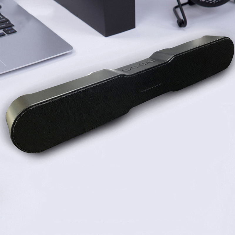 60W Wireless Wall Mounted Soundbars , Black 2.0 Channel Soundbar With Bluetooth