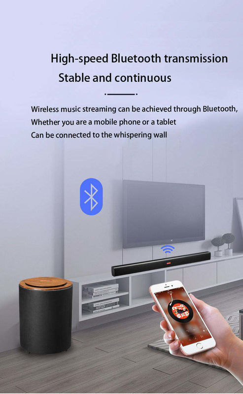 Coaxial Input Wall Mounted Bluetooth Soundbar 40Hz 20KHz Frequency Response