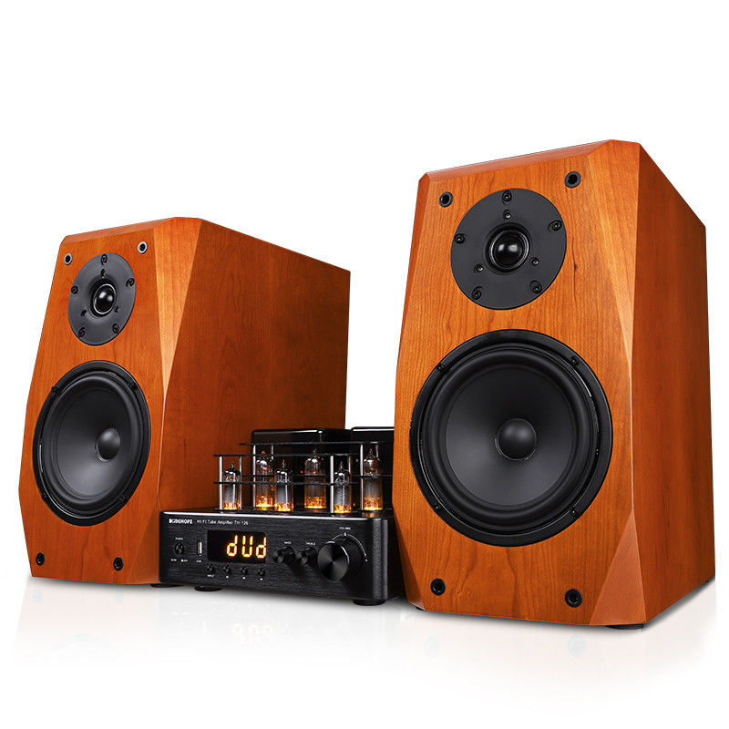 Wood Color 2 Way Passive Bookshelf Speaker For Home Audio System