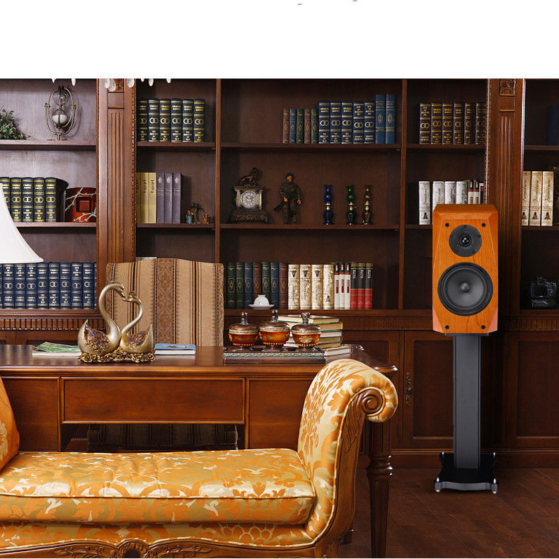 Wood Color 2 Way Passive Bookshelf Speaker For Home Audio System