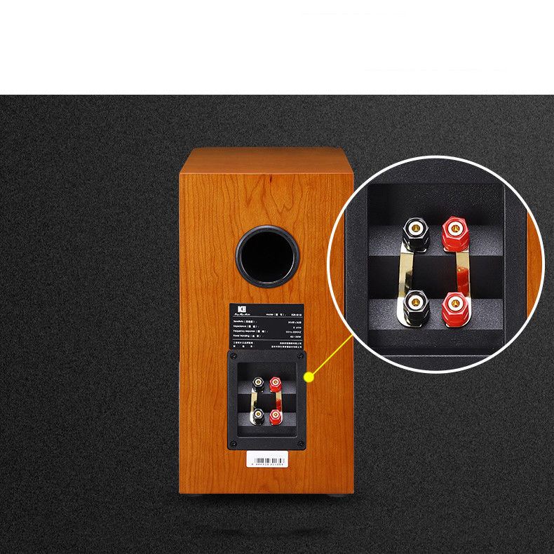 Wood Color 2 Way Passive Bookshelf Speaker For Home Audio System