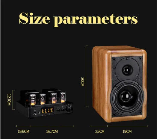 45-20khz Frequency Range Passive Bookshelf Speaker 1inch Tweeter 2 Loudspeaker Enclosures for Sales