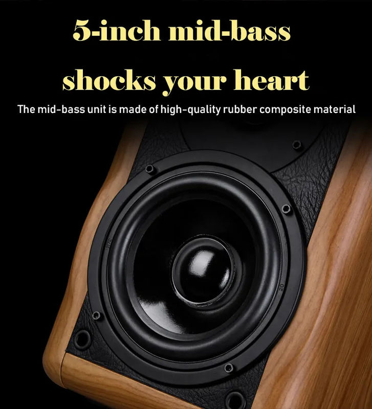 45-20khz Frequency Range Passive Bookshelf Speaker 1inch Tweeter 2 Loudspeaker Enclosures for Sales