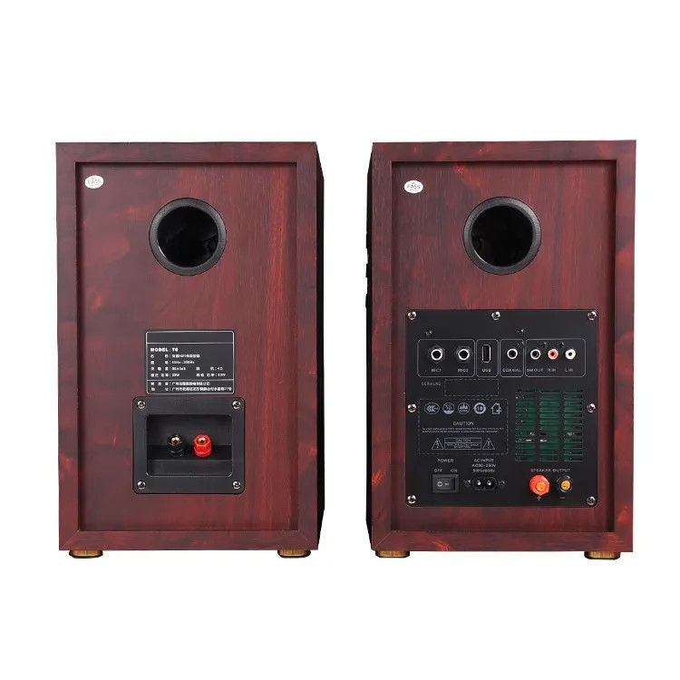4 Ohms Active Bookshelf Speaker 86dB Sensitivity Multifunctional