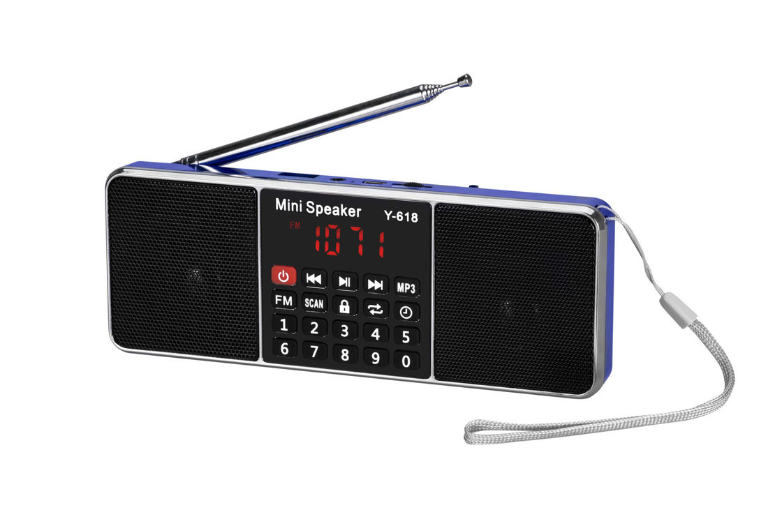 DC 5V AM FM Battery Operated Portable Radio AUX Input For Home