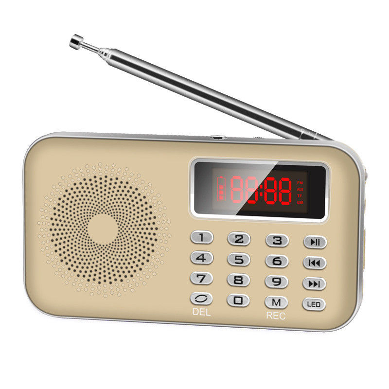 87.5mhz 108mhz Hand Held FM Radio With TF USB MP3 Multifunctional